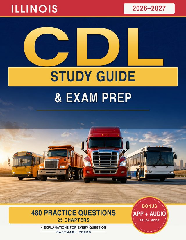 Cover of Illinois CDL Study Guide 2026-2027